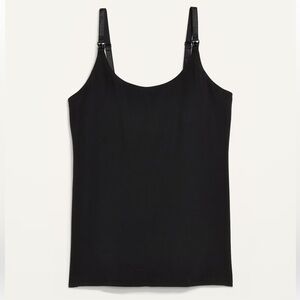 2 Pack Old Navy First Layer Nursing Cami, Black and Gray, Small